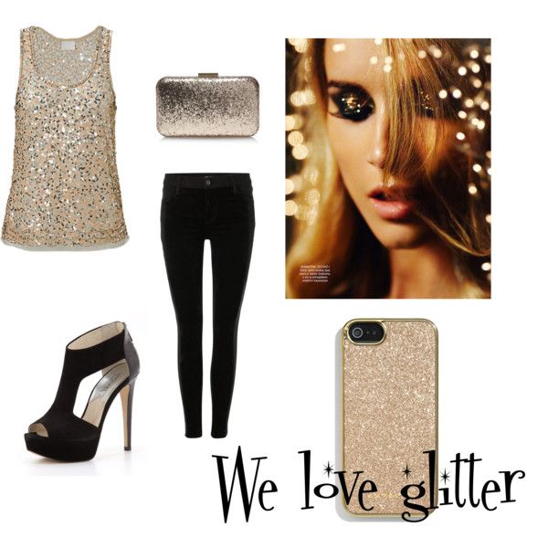 glitter look New Year's Eve