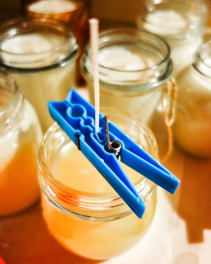 candele di soia fai da te